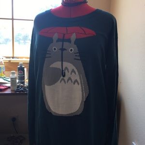 Green Totoro sweater